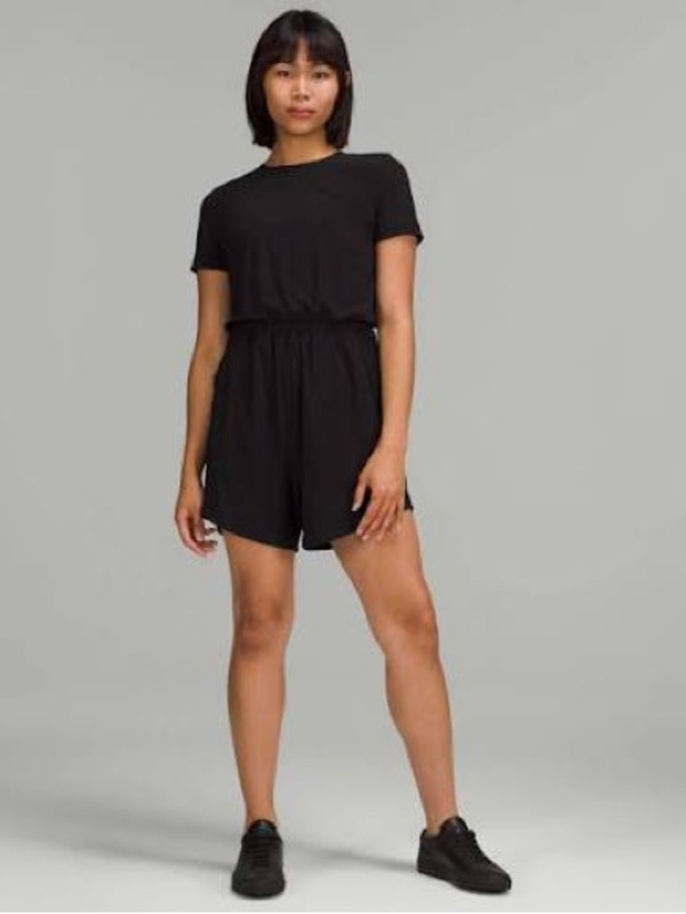 Lululemon Lightweight High-Neck Open Back Romper – Black